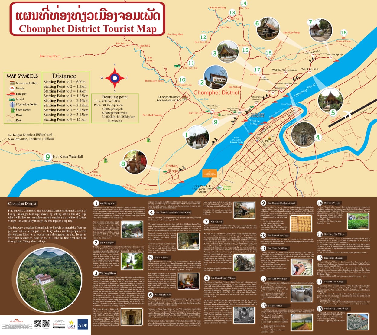 Chomphet District Map