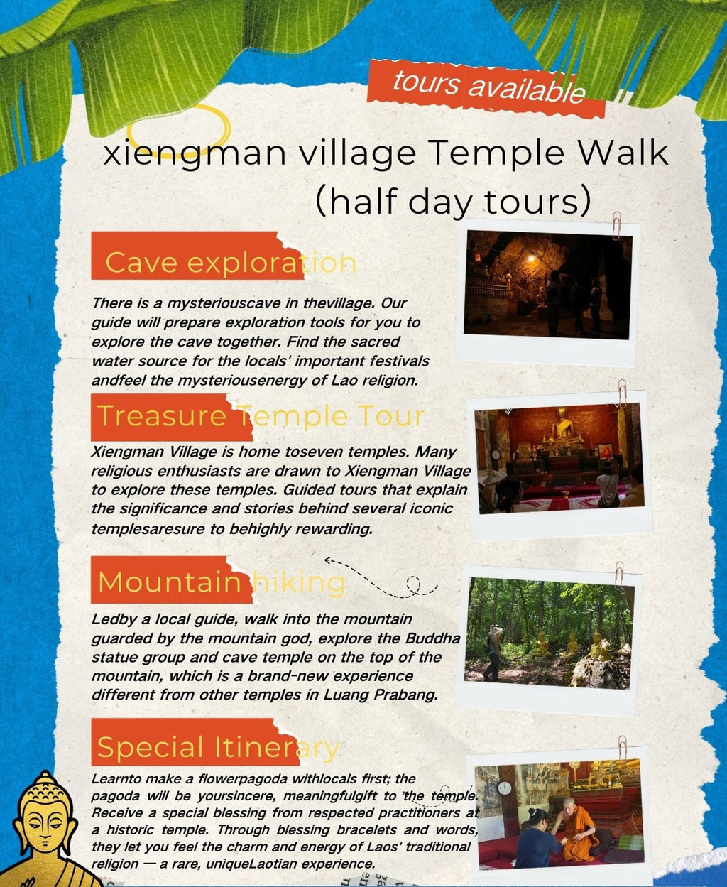 xiengman village Temple Walk